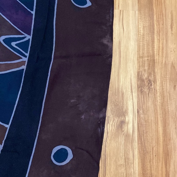 VINTAGE Large fish paréo scarf or wall tapestry - circa 1996 - Picture 4 of 4